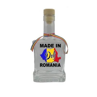 Made in dolj romania, sticla cu mesaj plata, 250 ml, model divgs179 06 19